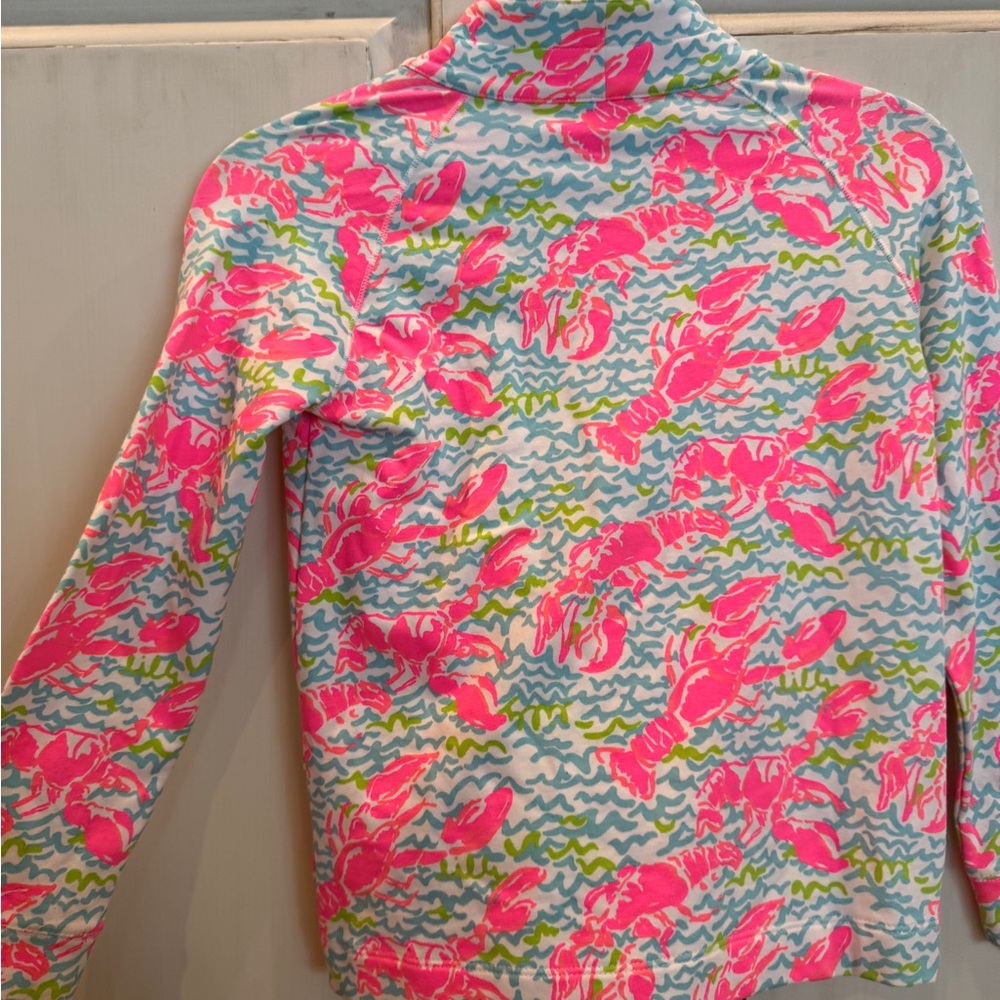 Lilly Pulitzer girls size 8 to 10 L Lobstah Captain Popover. NWOT Lobster FUN - Picture 4 of 5